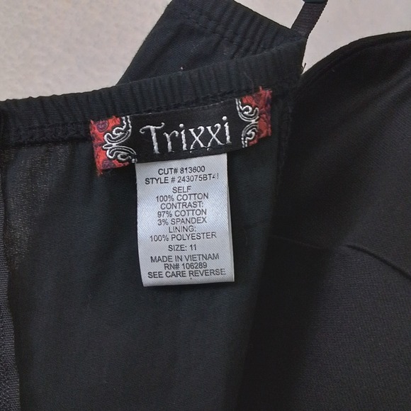 Trixxi Multicolor Floral Adjustable Spaghetti Strap Size 11 Mini Dress - Picture 13 of 13